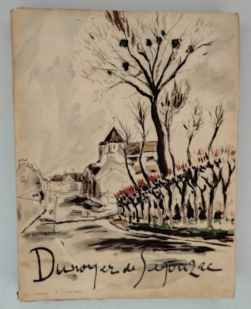 Dunoyer de Segonzac – exemplaire unique -tirage de texte sur papier Japon