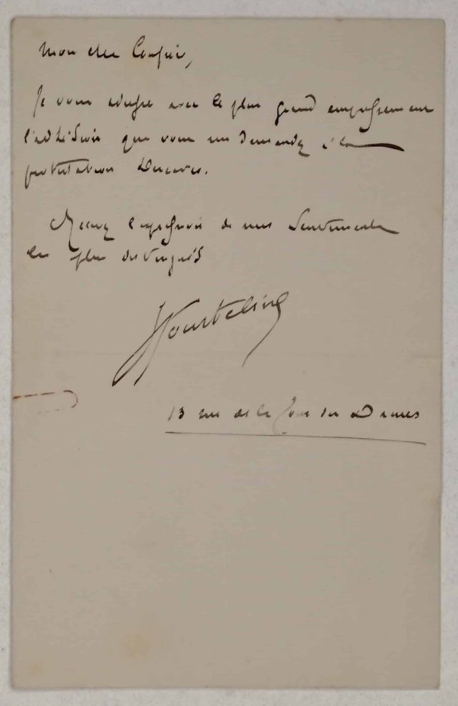 Lettre autographe manuscrite signée de Georges Courteline